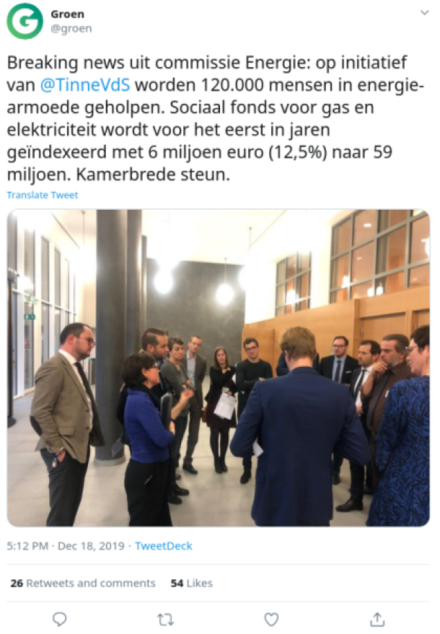 Tweet Groen 2020-08-20: fuel subsidy